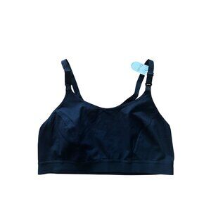 Gratlin Nursing Bra 3XL Racerback Pullover Cotton Blend Wireless Black NWT